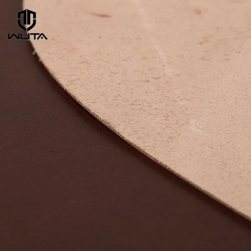 WUTA High Quality 10-11sq ft Italy Shoulder Butt Leather Vegetable Tanned Leather Fabrics Genuine Cowhide Leather Pre-cut