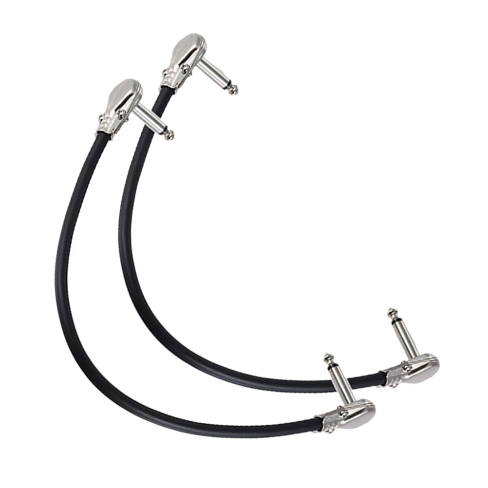 

2 Pcs Electric Guitar Effect Cable Bass Audio Guitars Effector Flat Patch Cables Line Instrument Pedal