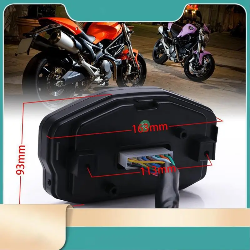 

Motorcycle Universal LCD Speedometer Water Temperature Fuel Gauge Odometer For Motorcycles With 1, 2, And 4 Cylinders-N31R