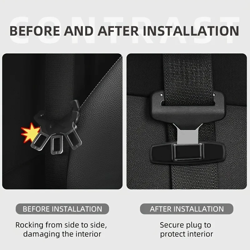 Car Safety Belt Protection Clip Buckle Stoppers Seat Plastic Seat Belt Clamp Buckle Adjustment Lock Fastener Auto Accessories
