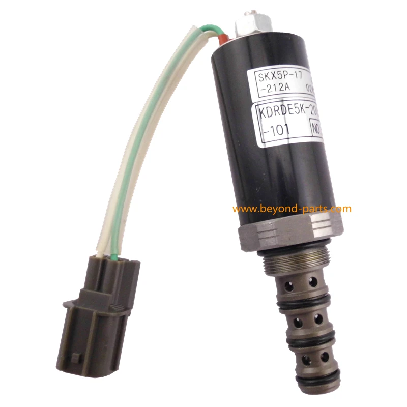 SK200-2 SK200 II أجزاء حفارة المشي الملف اللولبي صمام YN35V00004F2 KDRDE5K-20/30C12A-101 30C12A-101