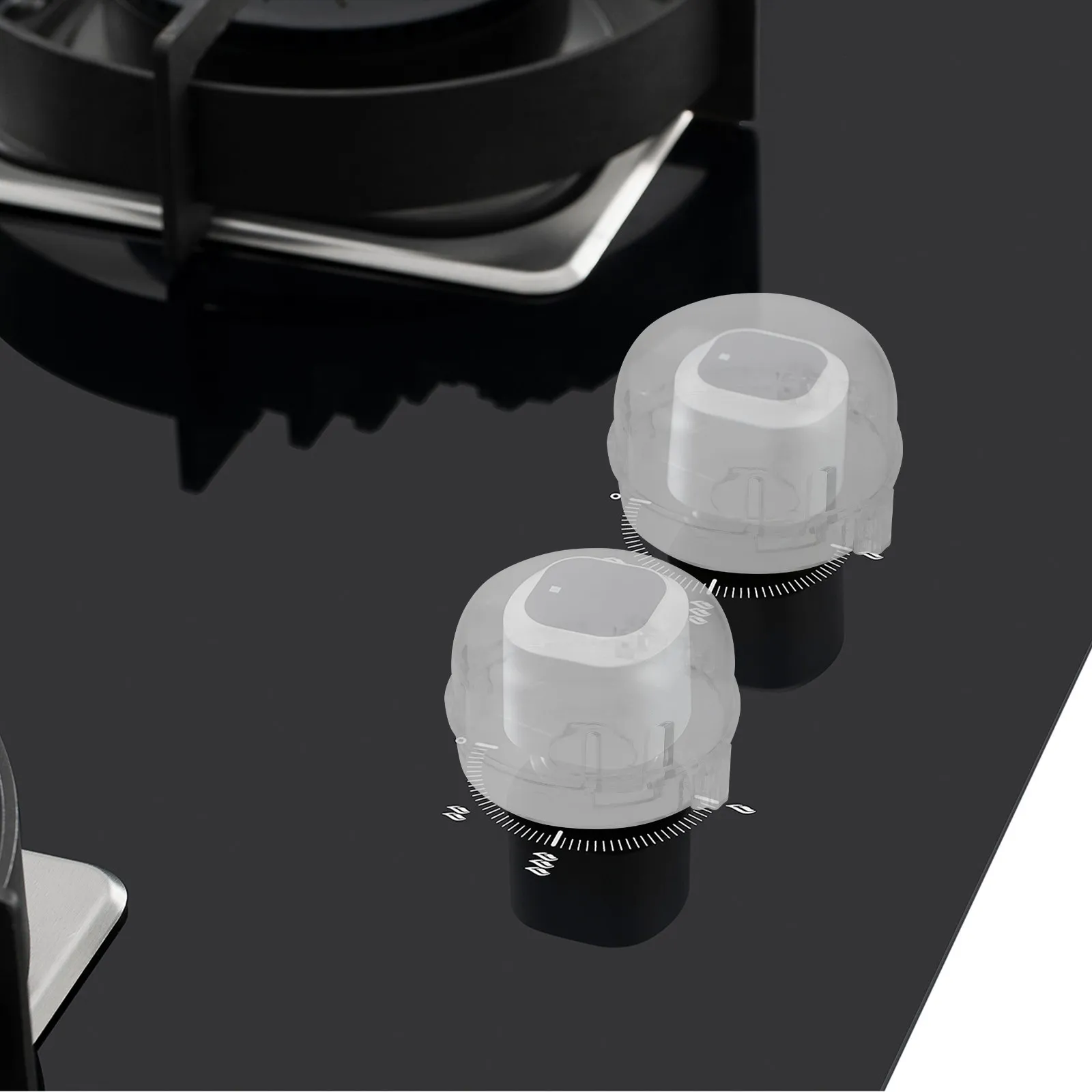Clear Heat-Resistant Oven Knob Cover Pack