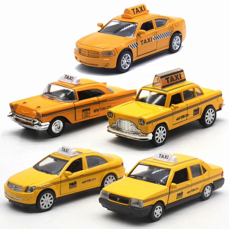 Children\'s Simulation Gas Station Alloy Die-casting Taxi Model Vehicle Toy Boy Educational Gift 6-8 Years Old