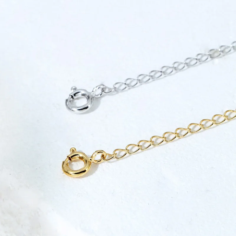 S925 Sterling Silver Bracelet Fashionable and Minimalist Jewelry Extended Tail Chain Extension Chain