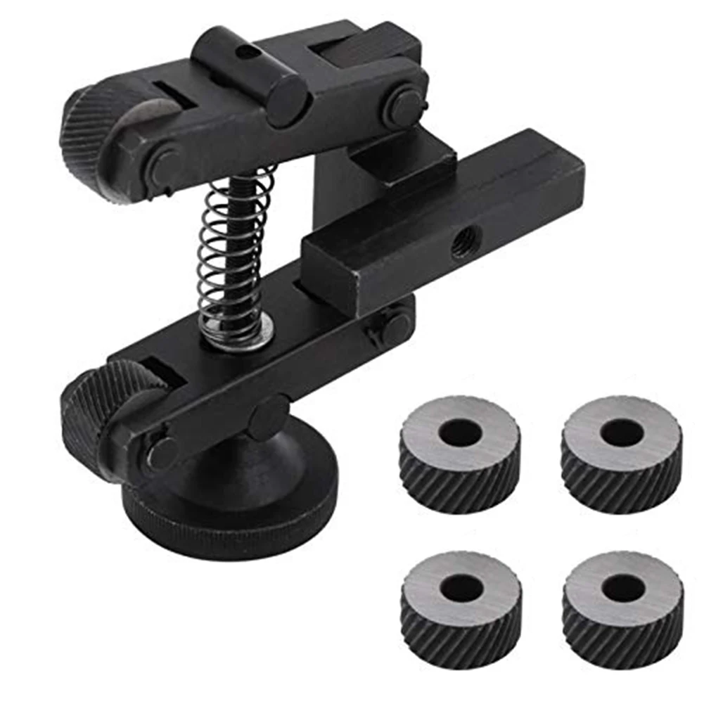 

Adjustable Knurling Tool Lathe Adjustable Shank With 4 Wheel Knurling Wheel For Mini Lathe Metal Lathe Cutter Wheel Knurling Too