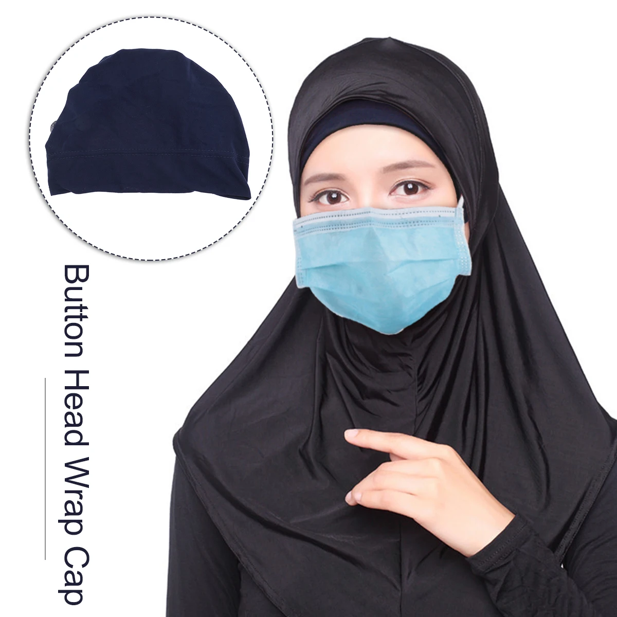 

1pc Women Wrap Polyester Stretch Chemotherapy Cap Multifunctional Sleep Turban Hat Breathable Durable Headwear For All Hair