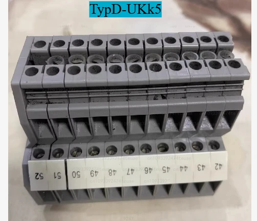

Terminal block, double-layered, TypD-UKk5, 4mm wire, tested OK