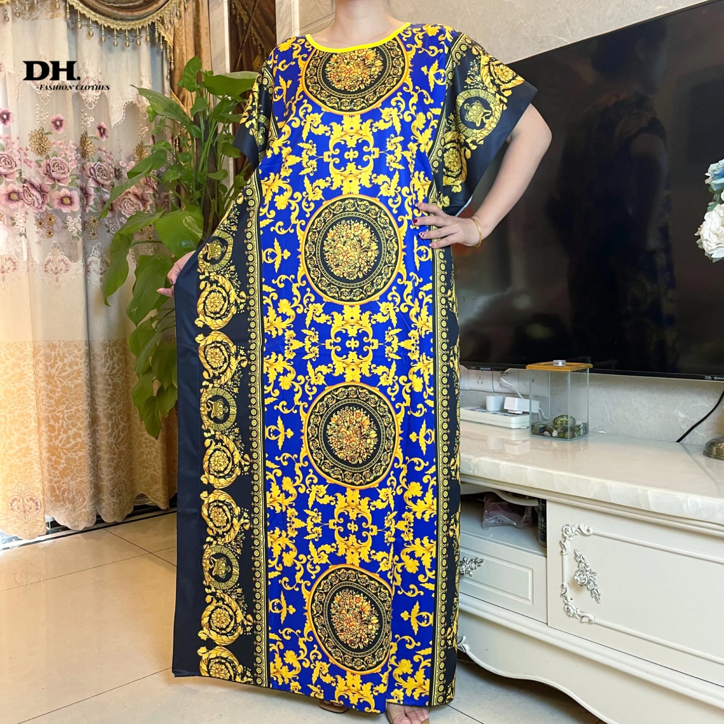 2022 New Women Abaya Dubai Turkey  Pareos Dress Over Size Autumn Boho Dress Tunic For Beach Sarong  Arab Islamic Clothing Kimono