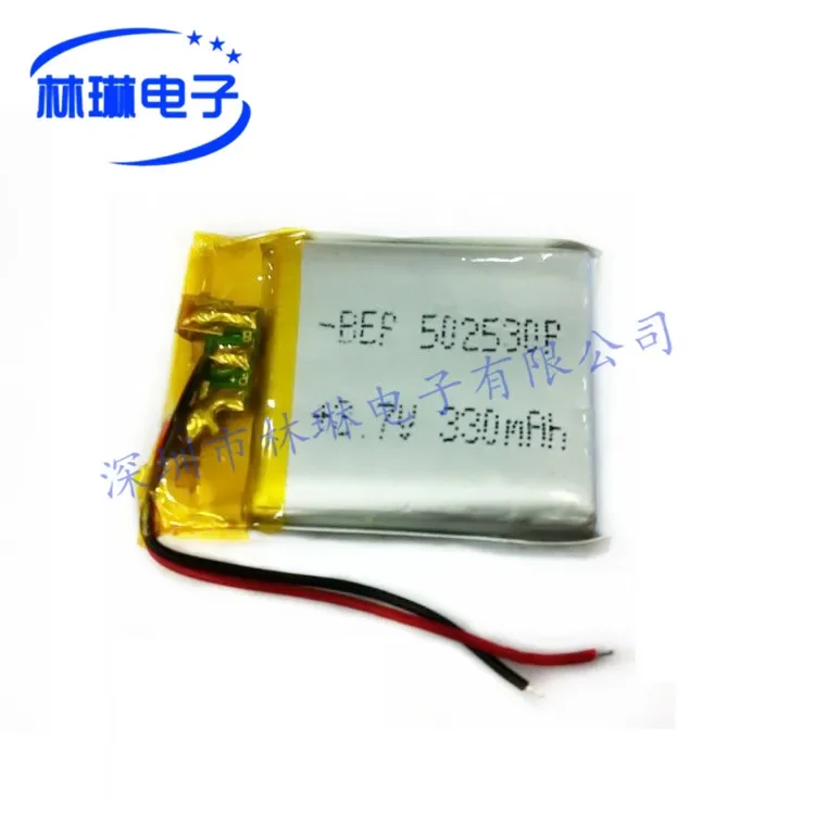 保護ボード付きリチウムポリマー電池,052530p,502530p,330mah,3.7v,発光靴,充電式リチウムイオンセル