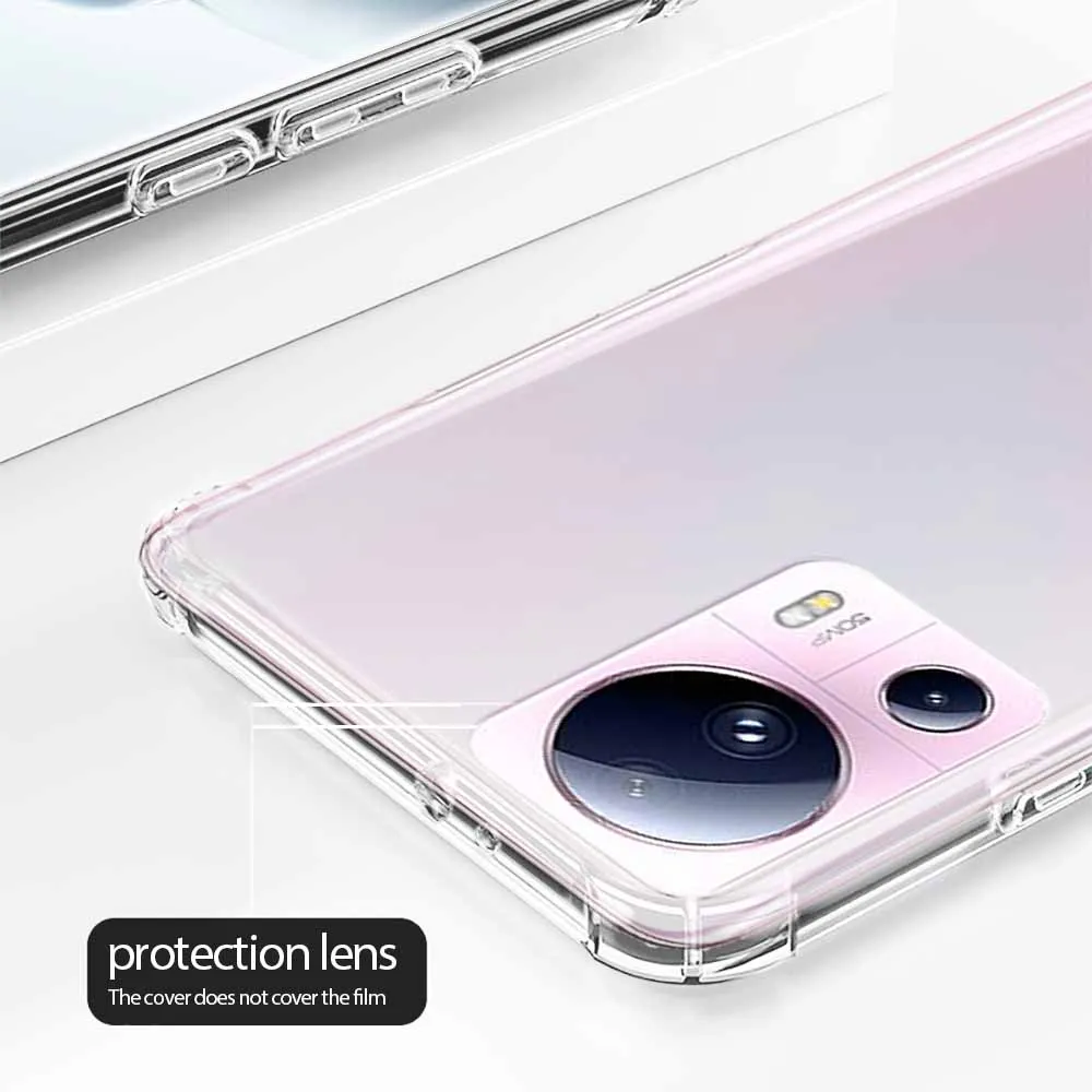 Xiaomi13Lite Case Clear Soft TPU Phone Cover for Xiaomi 13 Lite 13Lite Xiaomi13 Light 5G Transparent Back Shell Coques 6.55inch