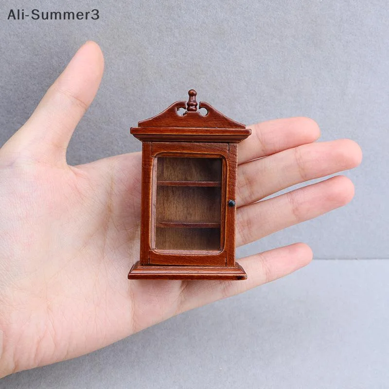 1/12 ドールハウスシングルドア壁ラック収納キャビネットモデルドールハウス家具装飾おもちゃドールハウスアクセサリー