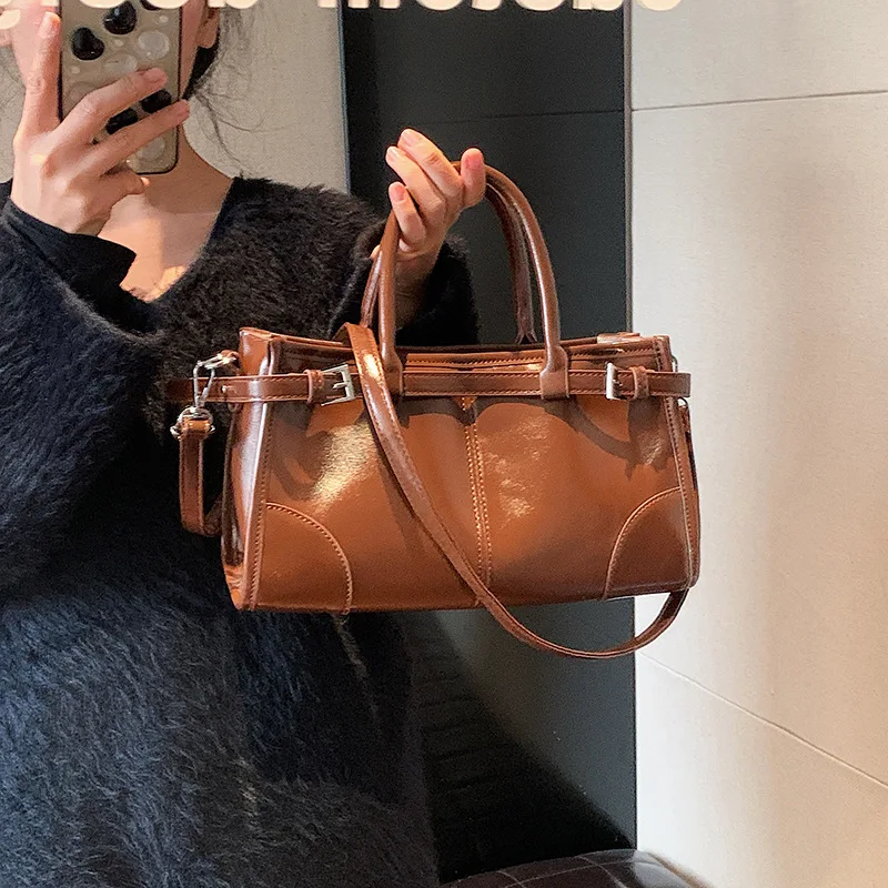 

Женская сумка через плечо и подмышки — сумка через плечо из вощеной искусственной кожи, трансформируемая для одежды через плечо и через плечо, идеальный подарок