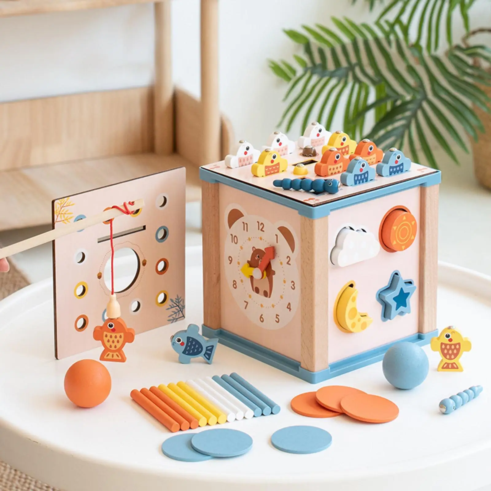 Juguete de desarrollo para niñas y niños, clasificación de formas de Color, juguetes Montessori a juego