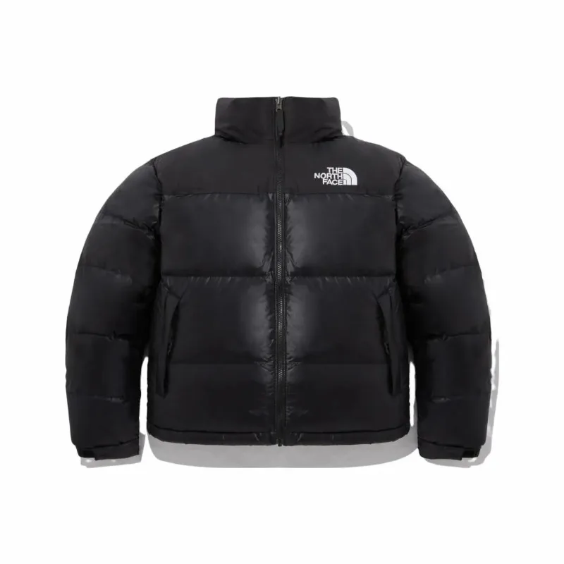 The North Face 1996 Nuptse Classic Down Coat Black Hooded Stand Collar Warm Winter Puffer Jacket Unisex Daily Wear