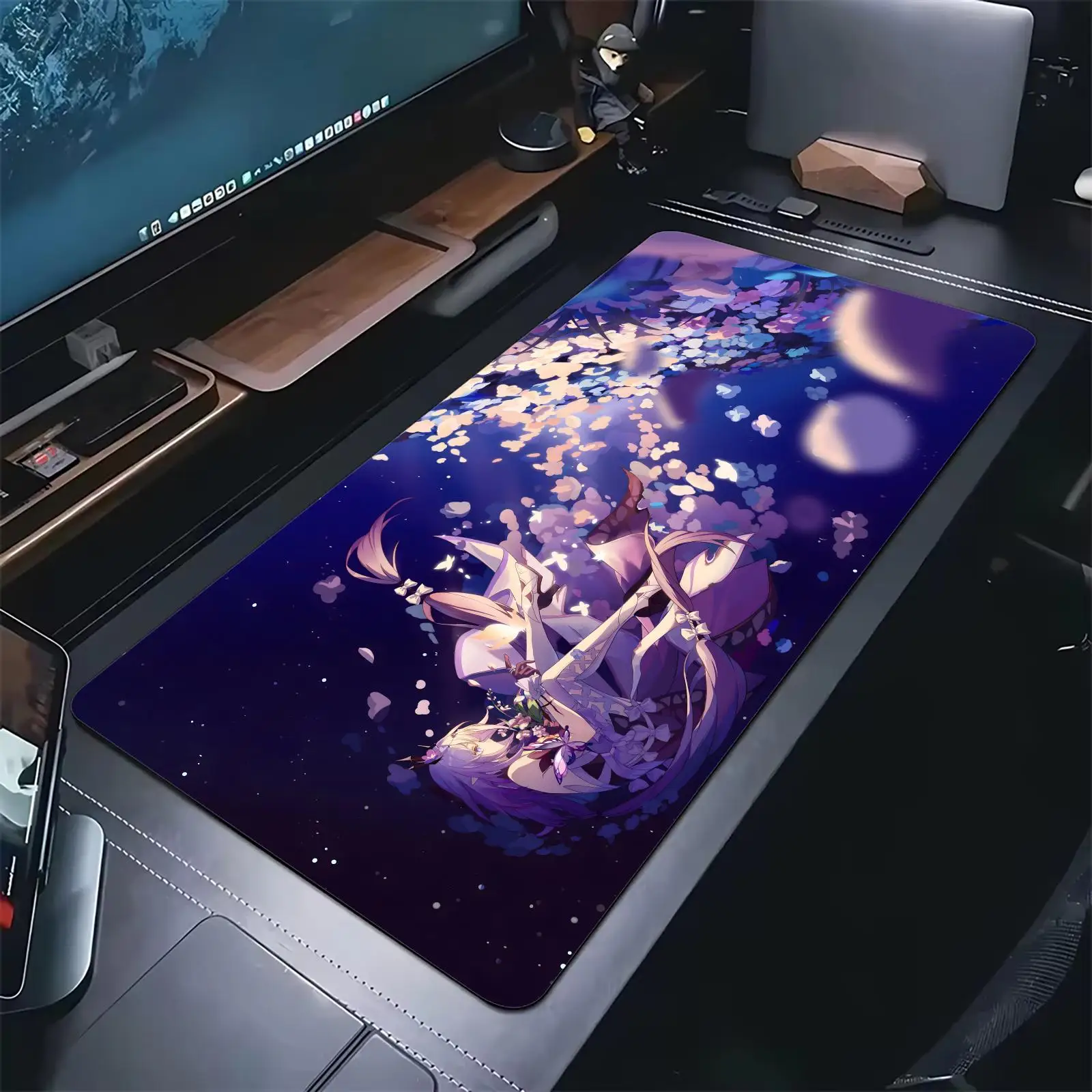 Honkai Star Rail Castorice Pro E-Sports Gaming Mousepad Extra Large Non-Slip Stitched Edge Keyboard Laptop Desk Mat For PC Gamer