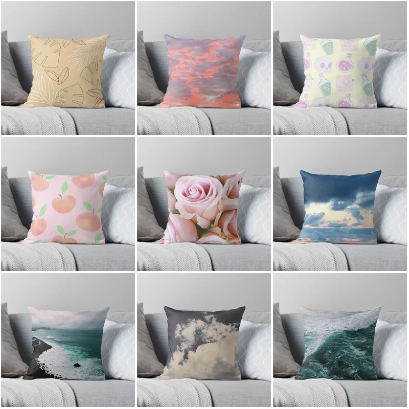 

Decorative Home pillow case Cushion covers autumn 45X45cm nordic 60x60cm Modern Living Room sofa House bed 45*45 bohoMorocco