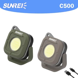 StalREE-Mini lampe de poche COB C500, porte-clés, extérieur, camping, travail, éclairage de secours