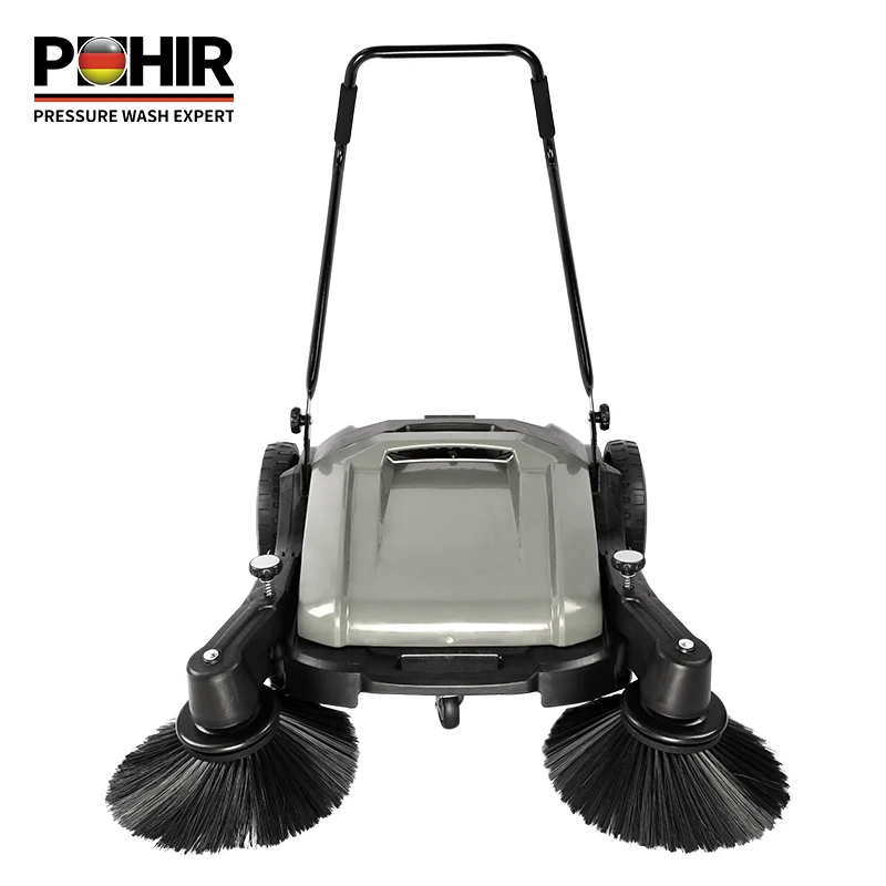 

Hand Push Sweeping Road Walk Behind Floor Sweeper Street Electric Paddock Cleaning Manual Sweeper