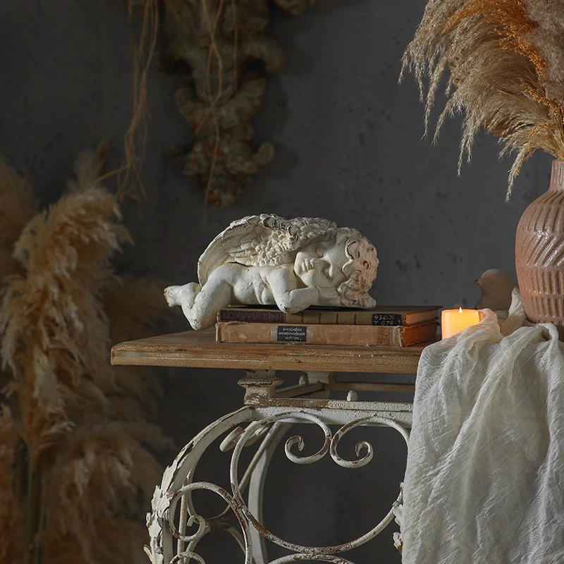 Angel Ornament Cafe Tabletop Exquisite Christmas Atmosphere Props Garden Resin Ornament