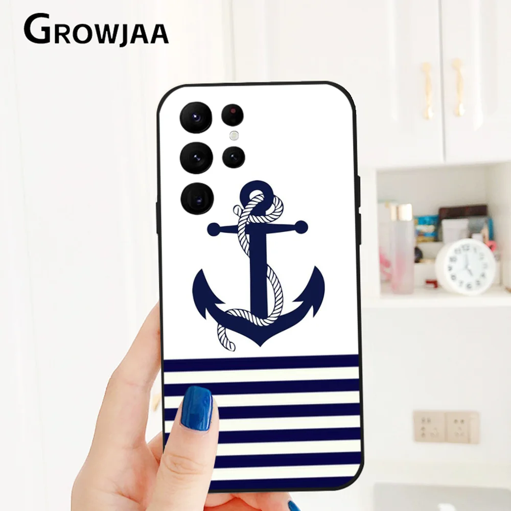 Чехол для телефона Anchor Compass nautical Sailor Samsung Galaxy S24 Ultra S22 S23 S21 S20 5G защитный силиконовый чехол из Фото №5