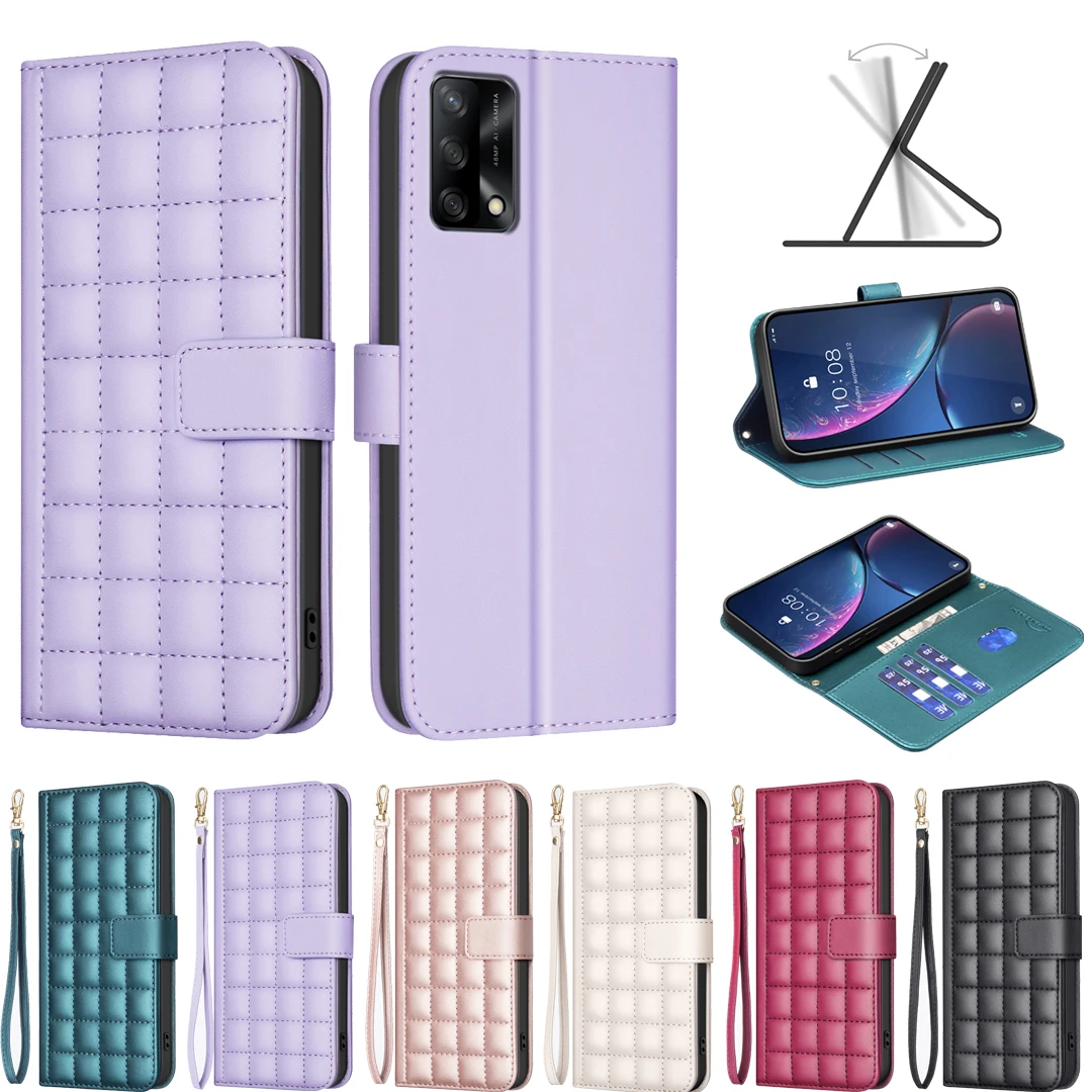 For Coque OPPO A74 Cover Luxury Flip Wallet Leather Case on for Fundas Oppo A74 A72 A60 A59 A58 5G A38 A18 Phone Case Bags