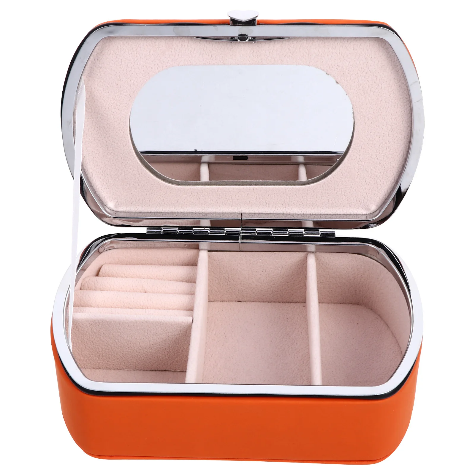 

1Pcs Fashionable Jewelry Box Small Portable Storage Case Classified Design for Cosmetics Accessories Organizer Creative Display