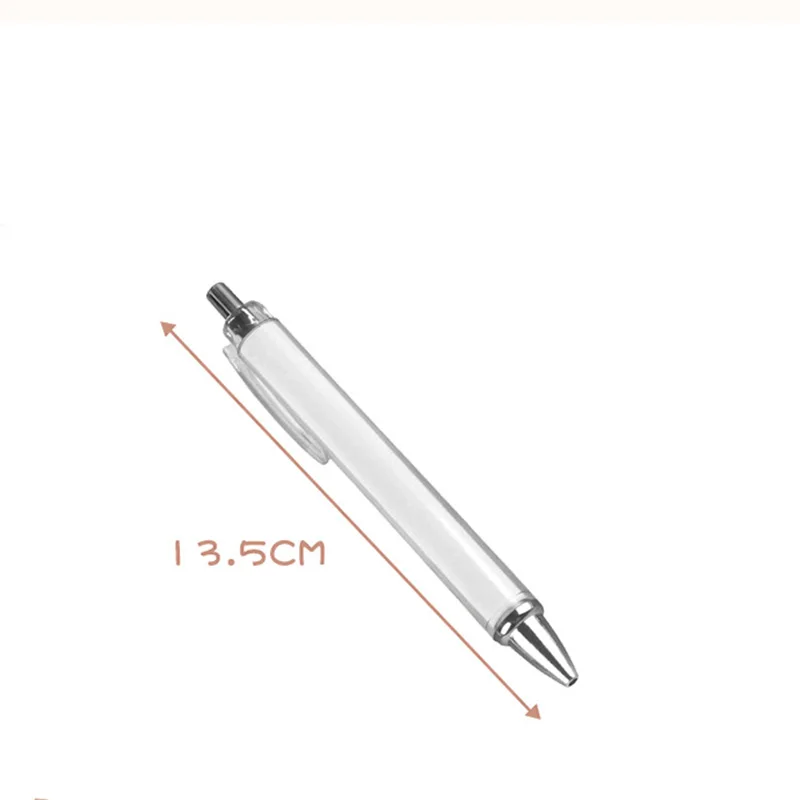 Einfacher Druckknopf-Kugelschreiber mit 0,38 mm Schreibspitze Schwarz Schnelltrocknend Geeignet für Prüfungsvorbereitung Büro Kultur-Stift Wasserfester Stift – Detail 6