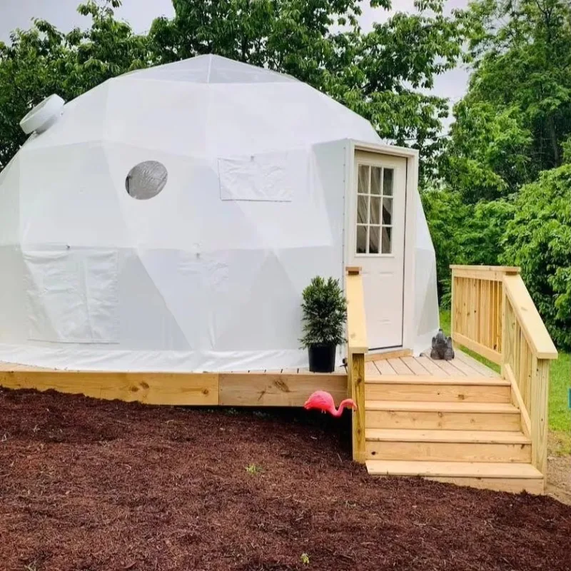 Domo de Glamping de Lujo para Negocios, Tienda de Campaña Tipo Domo para Hotel al Aire Libre, Resort, Camping, Personalizable