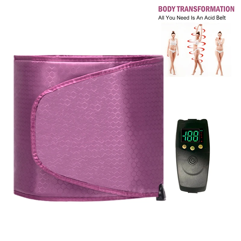 Heating Sauna Waist Belt Infrare Portable Slimming Massage Belt Weight Loss and Detox Relieves Lumbar Pain Warm Uterut for Women