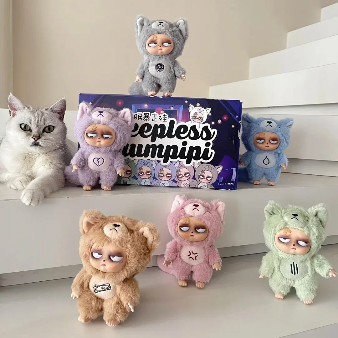 

Серия Sleep Grumpipi Insomnia Rampage, фигурка, слепая коробка, виниловые куклы для лица, макароны, загадочная коробка, модель, подвески, игрушки-сюрпризы, подарок