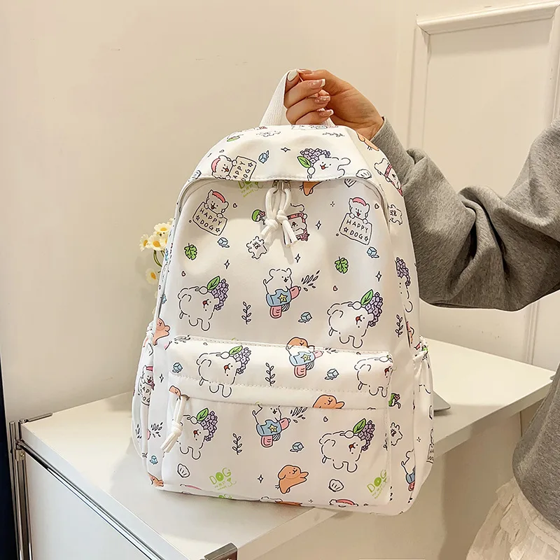 กระเป๋าเป้สะพายหลัง Hello Kitty รุ่นใหม่ปี 2025 พร้อมโบว์ลายการ์ตูนอนิเมะ สำหรับนักเรียน กระเป๋านักเรียน กระเป๋าหนังสือ กระเป๋าเดินทาง กระเป๋าเป้กลางแจ้ง ของขวัญสำหรับเด็ก