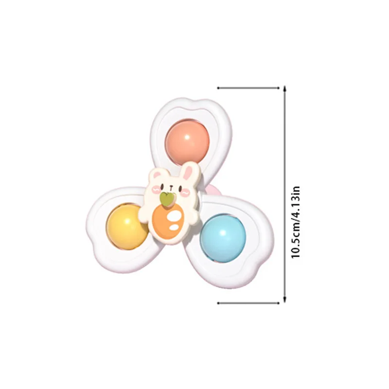 Children's suction cups rotating baby finger pressing fun puzzle toy dining chair shower rotating fingertip gyroscope