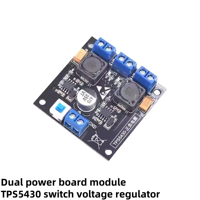 TPS5430 switch voltage regulator dual power board module DC5-28V single power to positive and negative ± 5V ± 12V ± 15V