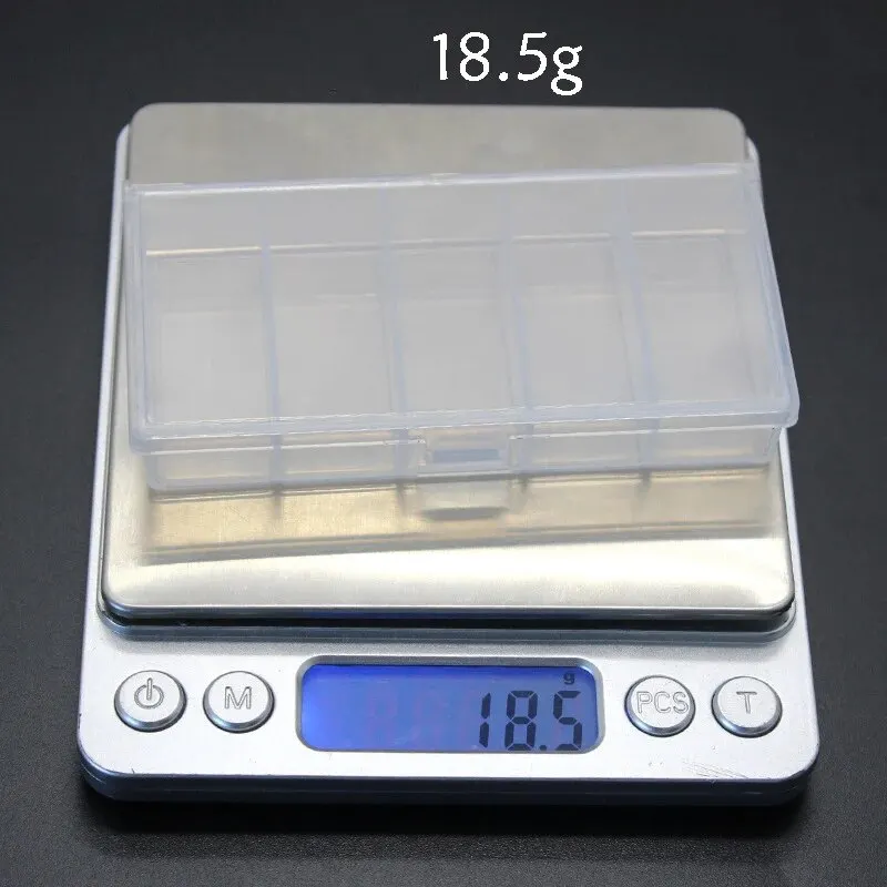 Burle Mini Five-grid Fishing Tackle Box Storage Box Sequin Bait Double-loop Fish Hook Plastic Bait Boxes