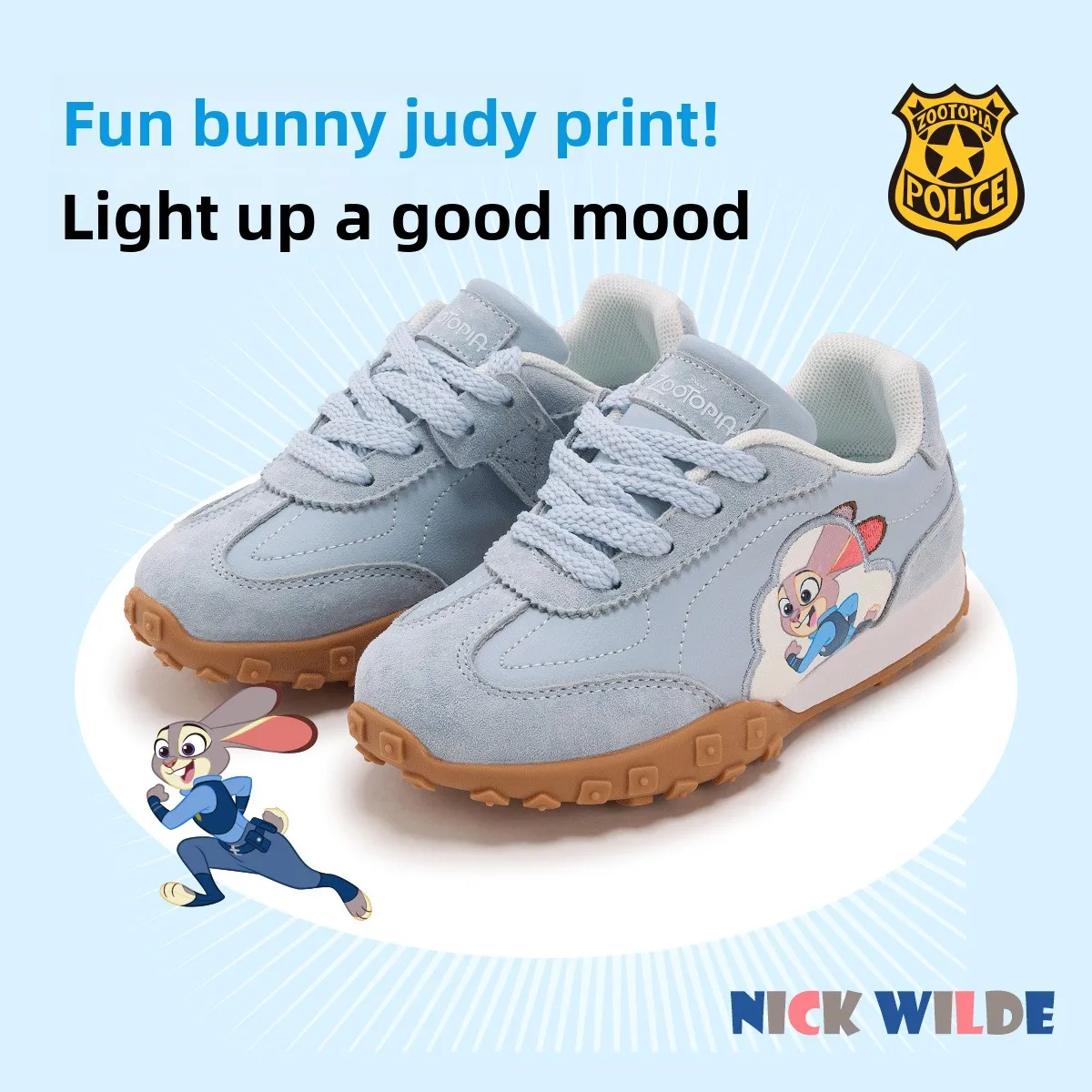 أحذية ديزني زوتوبيا الرياضية الكاجوال للأطفال للأولاد أحذية فورست غامب أحذية الجري للفتيات