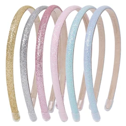 Candygirl-faixas de cabelo com glitter brilhante para meninas, acessórios para festa, presentes adoráveis para crianças, 0,8 cm