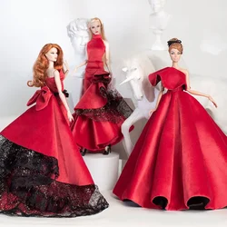 Hot red Gorgeous gown dress / original design doll clothes accessories outfit set for 30cm xinyi Fr2 ST barbie doll