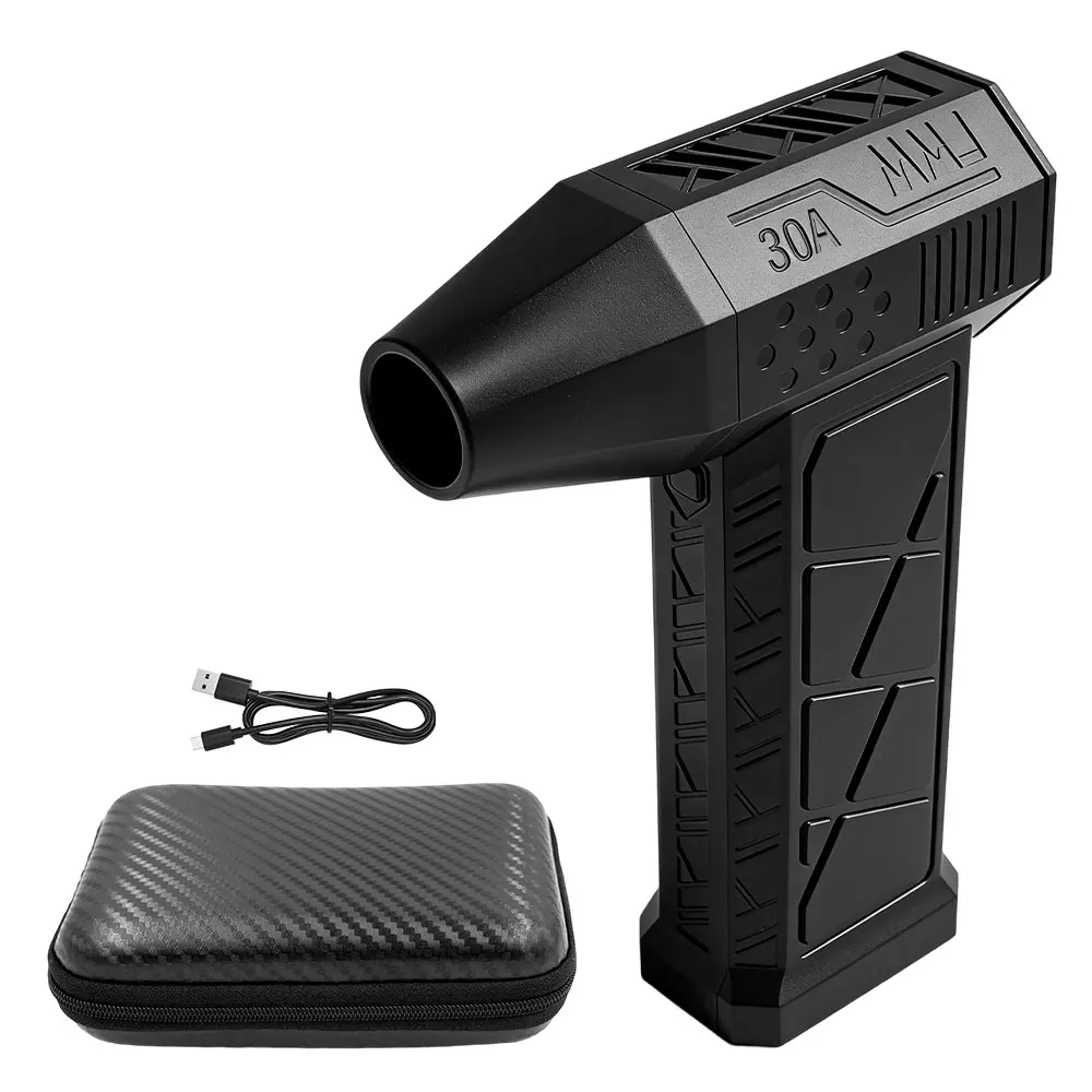 130000RPM Wind Speed 52m/s Mini Turbo Jet Fan Car Computer Cleaning Blower Tool Electric Air Duster with 3 Gear Adjustable
