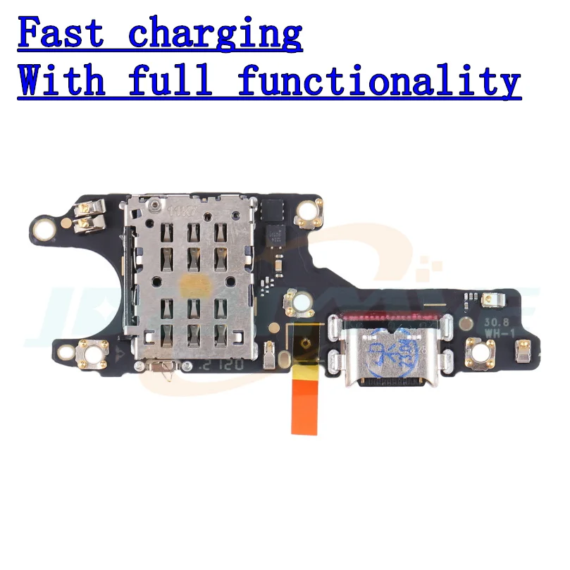 SIM Card Reader Board Dock Connector USB Charging Port Board For Honor 50 NTH-AN00, NTH-NX9 Main Motherboard Flex Cable Parts