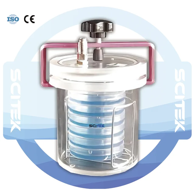 Customizable PMMA Anaerobic Jar with 3 Stacks of 12 Dishes for Laboratory Use OEM Support