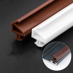10M Door Window Sealing Strip Rubber Window Weather Seal Strip Sound Insulation Windproof Silicone Strip Seal Gap Filler