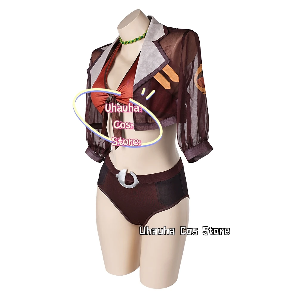 Game Rivals Doreen Cosplay Swimsuit Costume Women Bikini Halter Strap Swimwear Summer Women's Costumes Beach party Anime Outfits