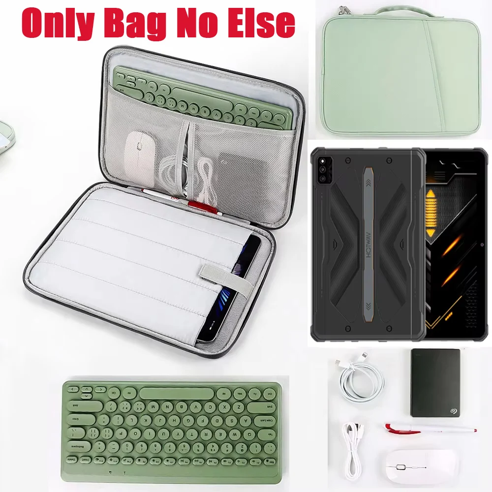 Tablet Storage Bag for HOTWAV R6 Pro Ultra R7 R8 Waterproof Sleeve Zip Pouch for Cable Mouse Keyoard Anti Drop Handle Carry Case