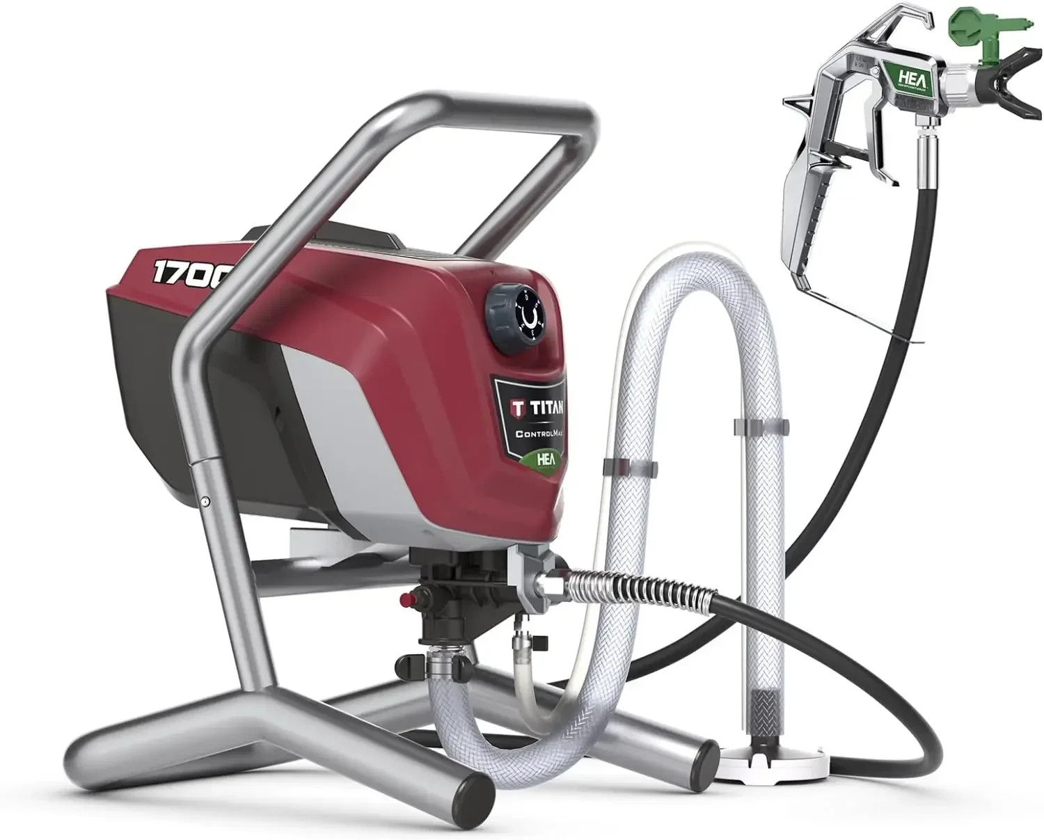 

1700 High Efficiency Airless Paint Sprayer, HEA technology decreases overspray by up to 55% while delivering softer spray