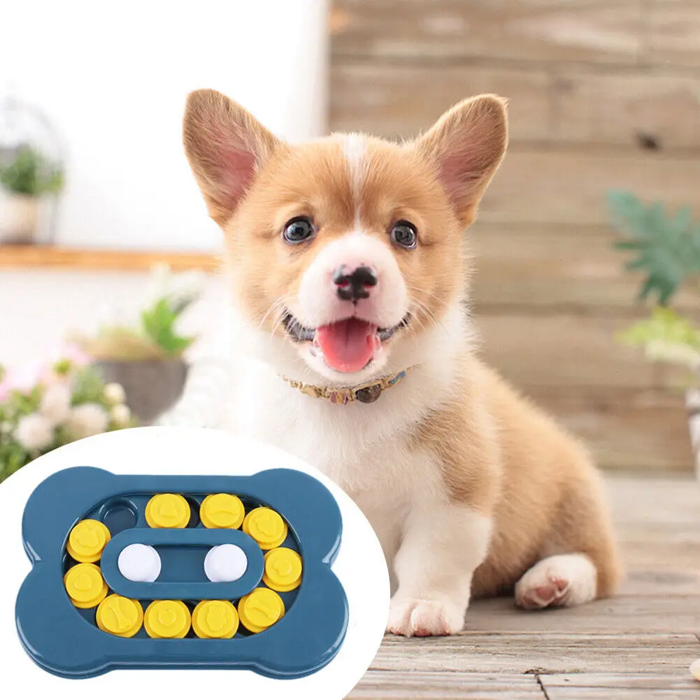 

Dog Educational Toys Slow Feeder Puppy Increase IQ Interactive Slow Dispensing Feeder Pet Cat Dog Training Game Intelligence Toy