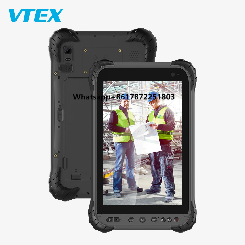 

8 Inch Android Tablet PC 6Gb RAM+128Gb ROM QC 3 Fast Recharge IP68 Waterproof GPS 500Nit Rugged Industrial Low MOQ WiFi