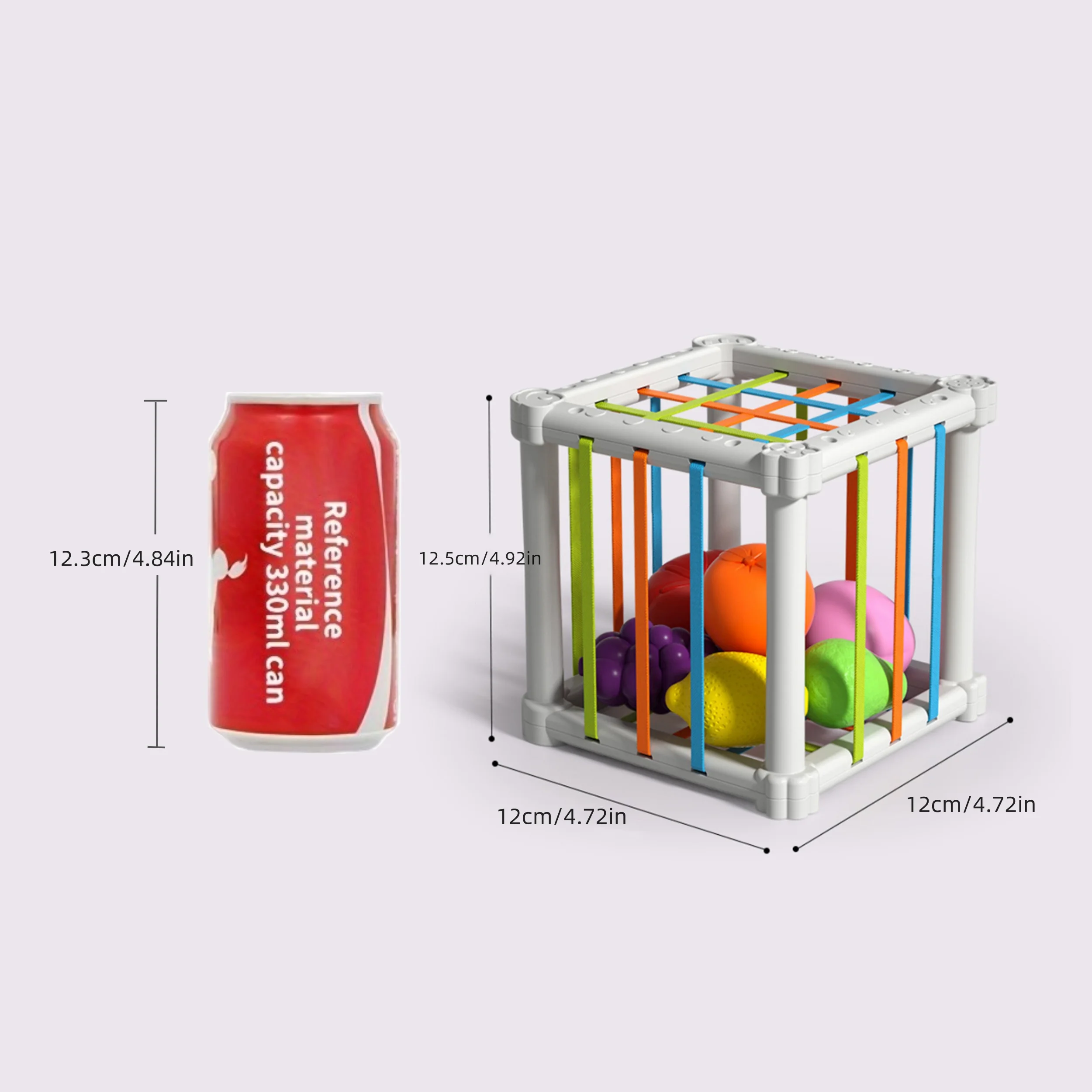 قوس قزح سيسيلي ألعاب تعليمية للأطفال ، مونتيسوري ألعاب التعليم المبكر ، فهم التدريب ، شكل الفاكهة ، إدراك اللون #6