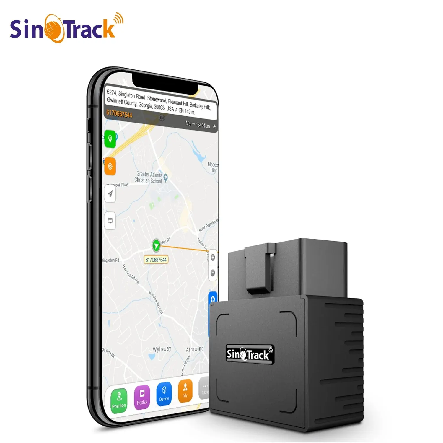 Mini Plug Play OBD GPS Tracker Samochodowe urządzenie śledzące GSM OBDII Interfejs OBD2 16-pinowy Chiny Lokalizator GPS z oprogramowaniem i aplikacją