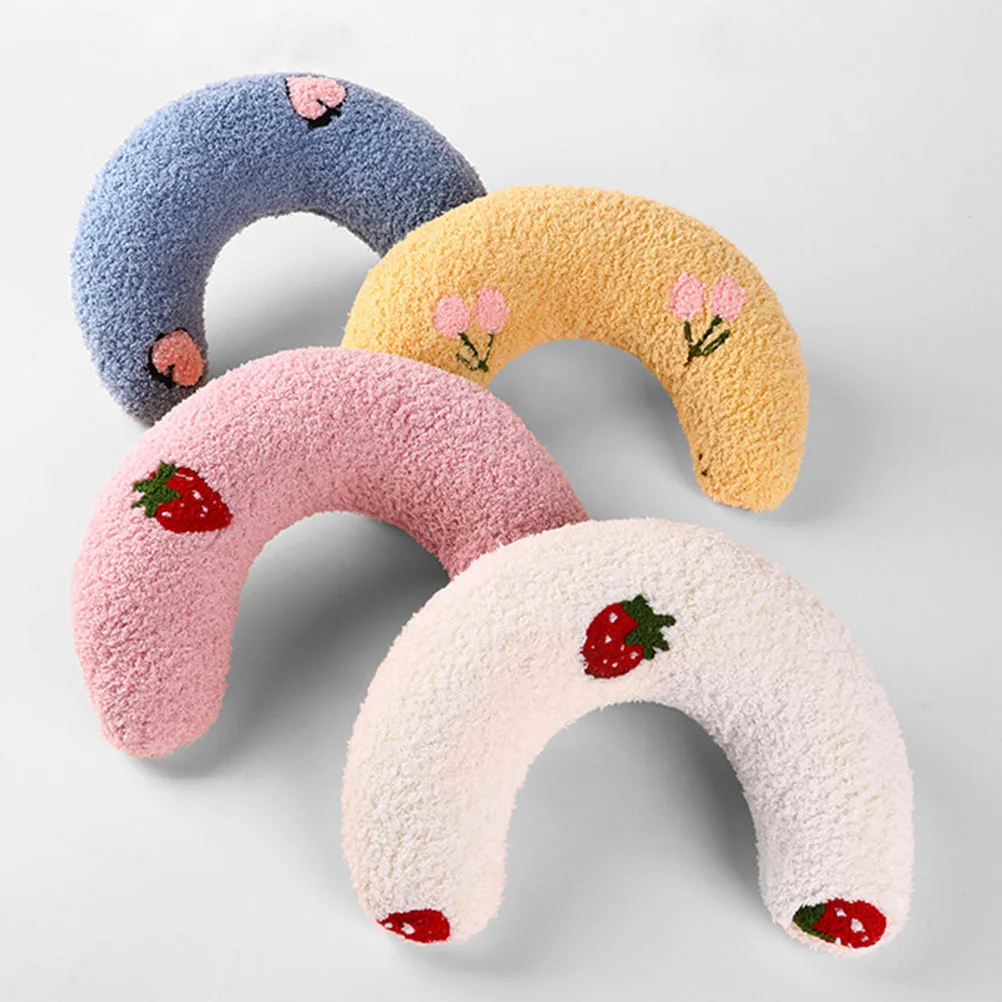 

U-shaped Cats Indoor Pillows Head Cushion Deep Stuffed Neck Protective