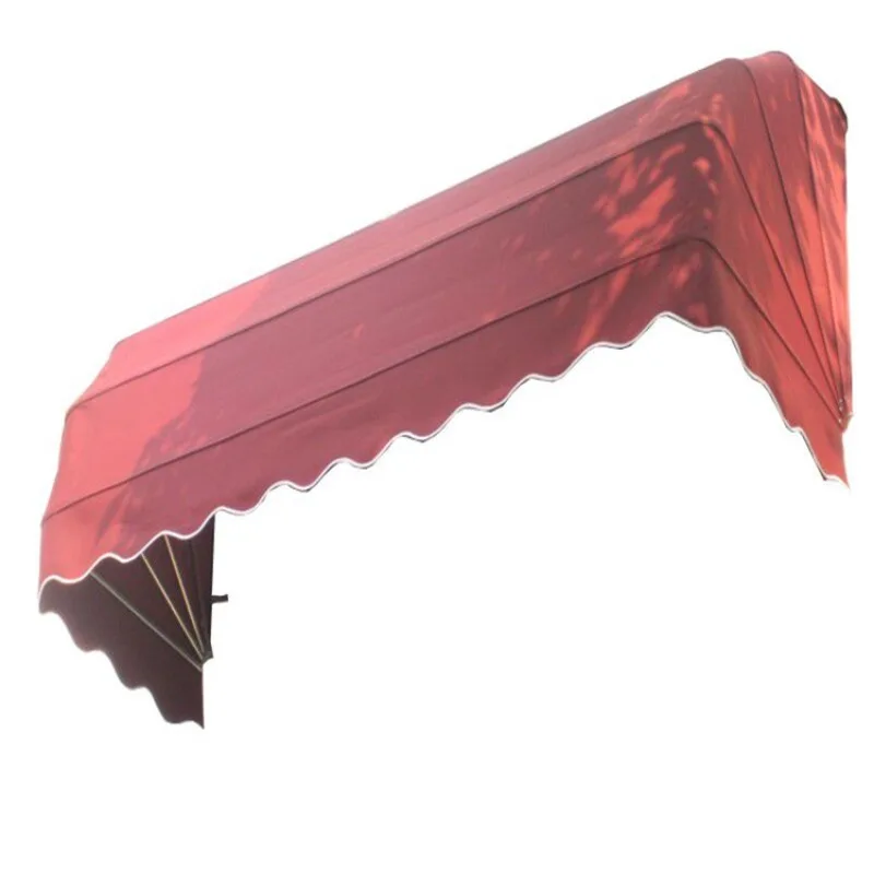 Watermelon Canopy French Outdoor Awning Curved Winter Melon Decoration Internet Celebrity Semi-round Awning Fixed